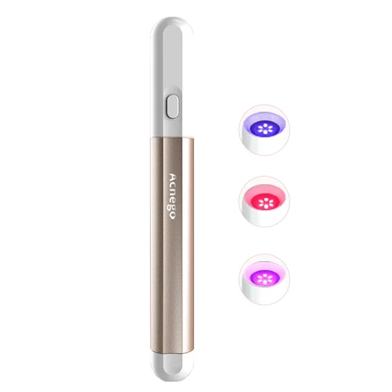 Acne Light Therapy Pen - 2026/Portle LED Light Therapy Pen Blue